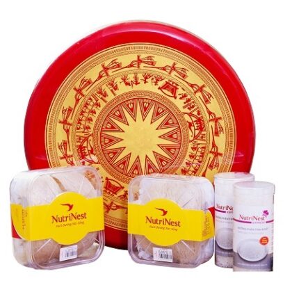 Hộp Quà Tặng Yến Sào “Trống Đồng Đông Sơn” 200g Yến Sào Rút Lông – Nutrinest -Yến Sào Plaza