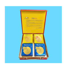 Bánh trung thu Yến Sào Sanest Khánh Hòa Hộp 4 Bánh Mềm 200gr - Yến Sào Plaza