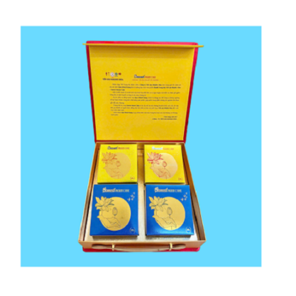 Bánh Trung Thu Yến Sào Sanest Khánh Hỏa Hộp 4 Bánh Mềm 120gr  – Yến Sào Plaza