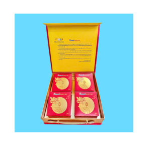 Bánh Trung Thu Yến Sào Sanest Khánh Hỏa Hộp 4 Bánh Thập Cẩm 120gr   - Yến Sào Plaza