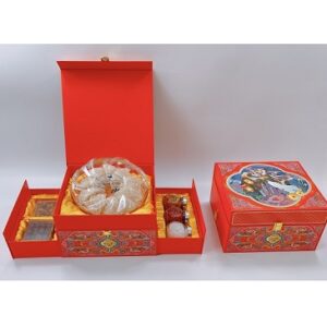 Hộp Quà Tặng Tổ Yến Sào Khánh Hòa Tinh Chế Sợi Dài Thượng Hạng 100g Và Các Loại Hạt - Hộp Thiết Kế 2 Tầng