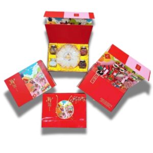 Hộp Quà Tặng Tổ Yến Sào Khánh Hòa Tinh Chế Sợi Ngắn 100g Và Các Loại Hạt