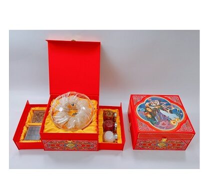 Hộp Quà Tặng Tổ Yến Sào Khánh Hòa Rút Lông 100g Và Các Loại Hạt – Hộp Thiết Kế 2 Tầng