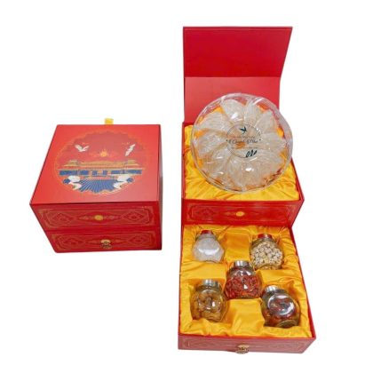 Hộp Quà 2 Tầng – 100g Yến Sào Tinh Chế  Và Các Loại Hạt