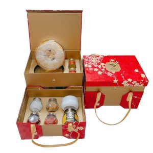 Hộp Quà 2 Tầng – 100g Hồng Yến Khánh Hoà Rút Lông Thượng Hạng Và Các Loại Hạt