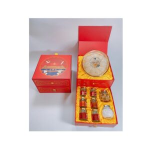 Hộp Quà 2 Tầng – 100g Yến Sào Rút Lông Thượng Hạng Đặc Biệt Và Nước Yến Chưng Thượng Phẩm Và Các Loại Hạt